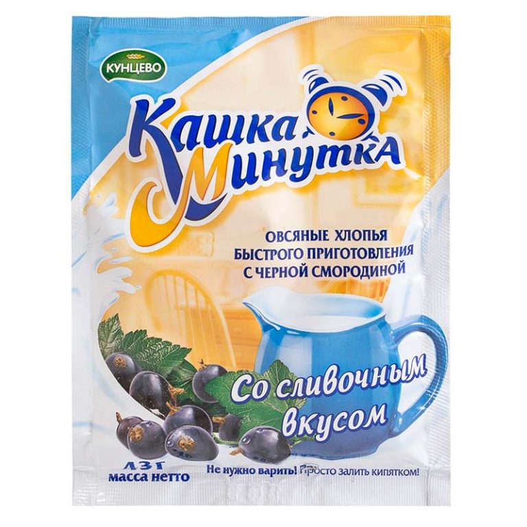 Каша минутка вес