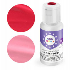 Гелевый краситель пищевой Gleb Colors 114 Глубокий розовый (DEEP PINK), 20Г (Gleb)
